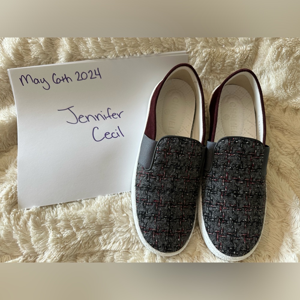Brand new never worn Chanel Tweed espadrilles